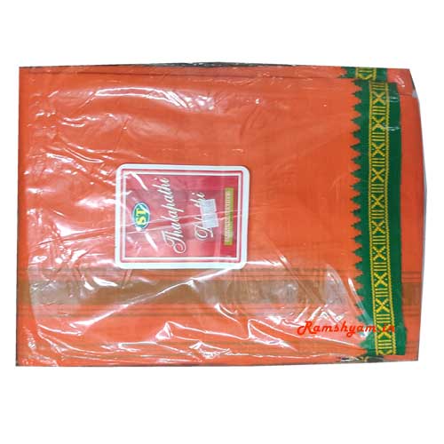 dhoti-cotton-orange-PSM0142