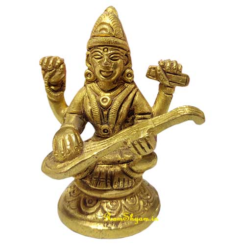 brass-maa-Saraswati-PSM0335